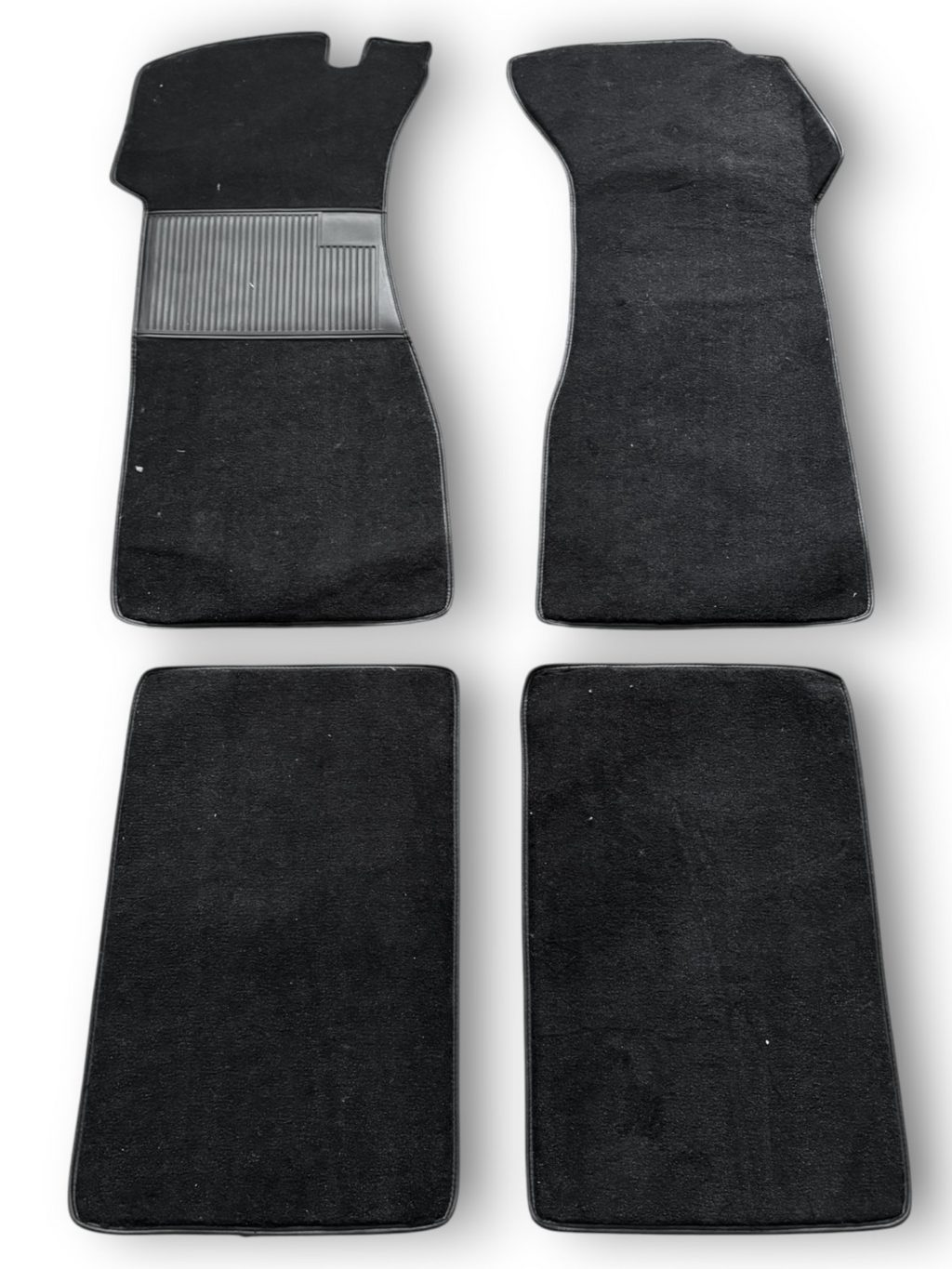 Teppichsatz Teppich für ponton Cabrio W128 180 Gummi Absatzschoner schwarz