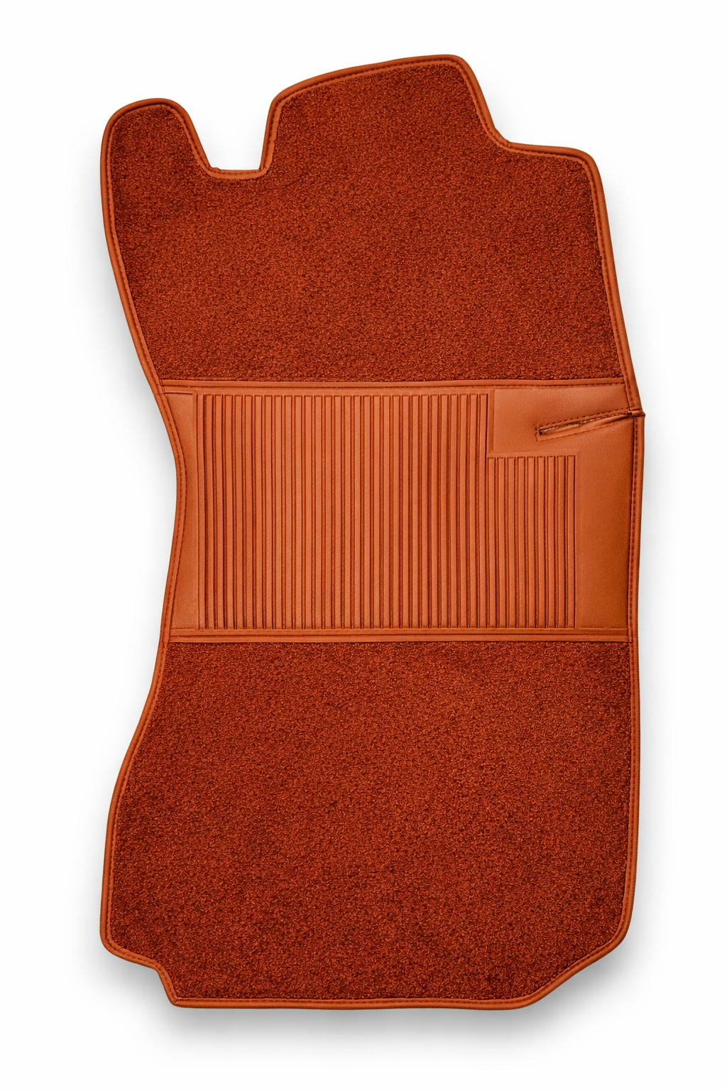 Teppichsatz Teppich für Mercedes W114 W115 Coupe Gummi Absatzschoner Braun RHD
