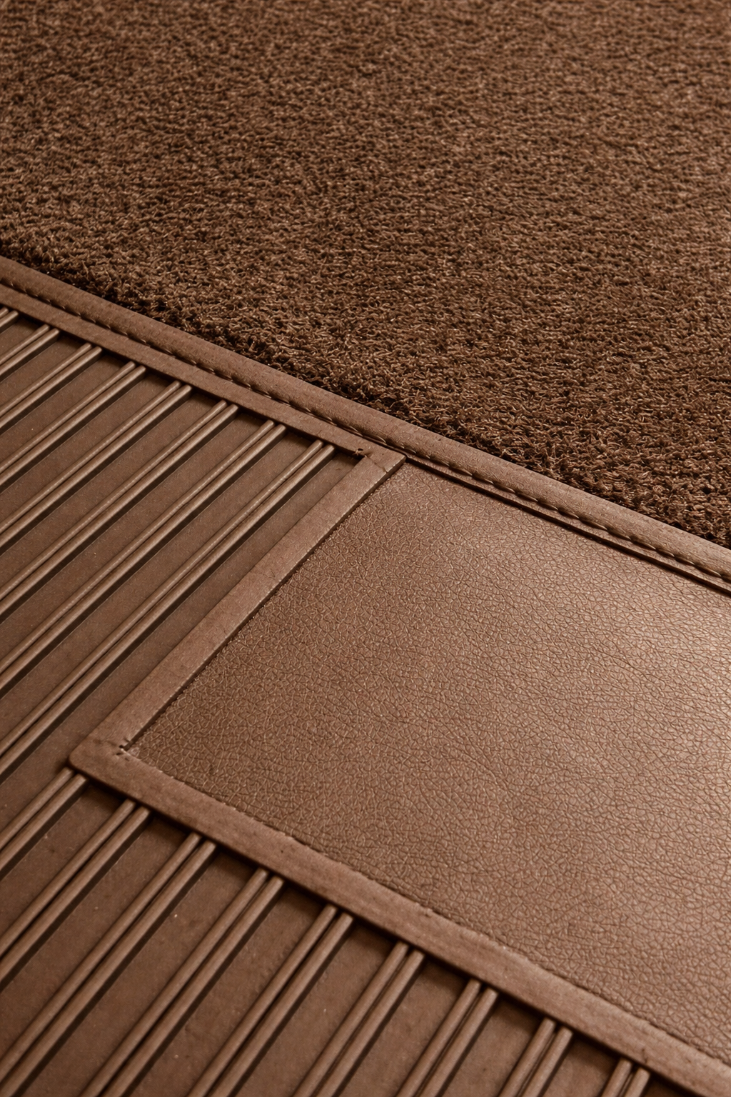 Teppichsatz Teppich für Ponton Cabrio W128 180 Gummi Absatzschoner Braun