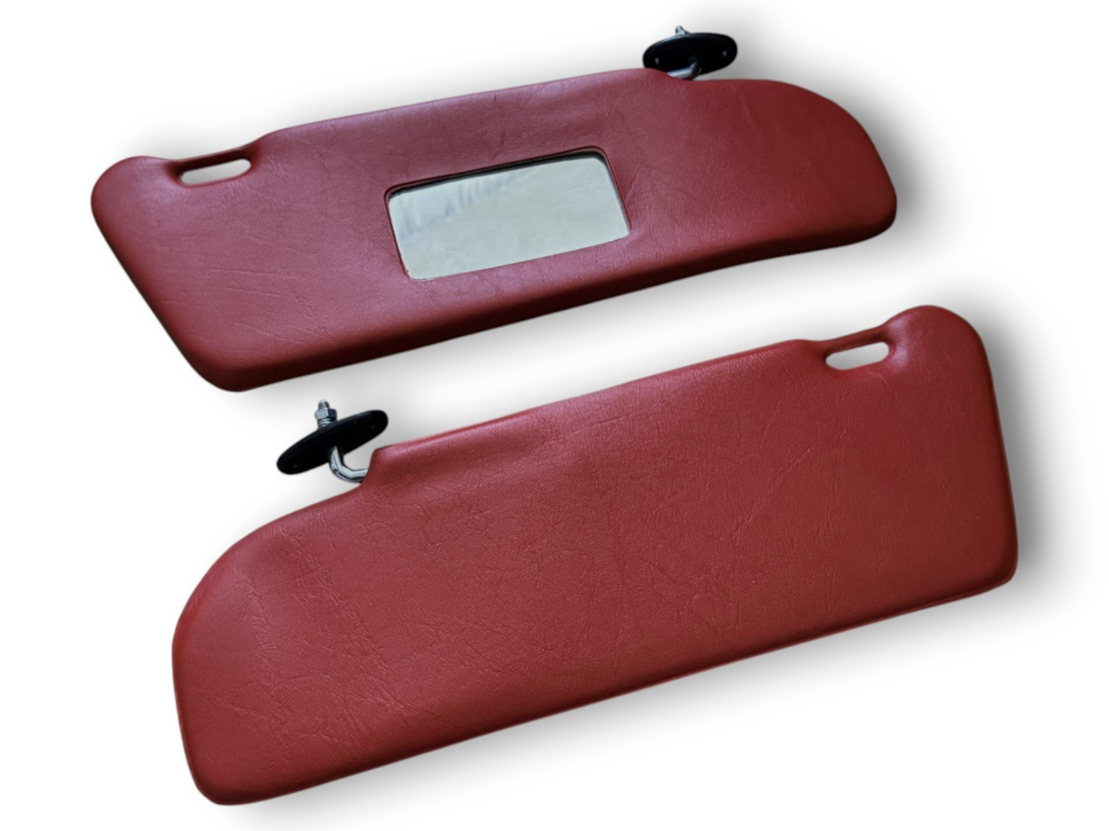 Sonnenblenden Sun Visor Set mit Spiegel für Mercedes W123 Coupe Dunkel Rot