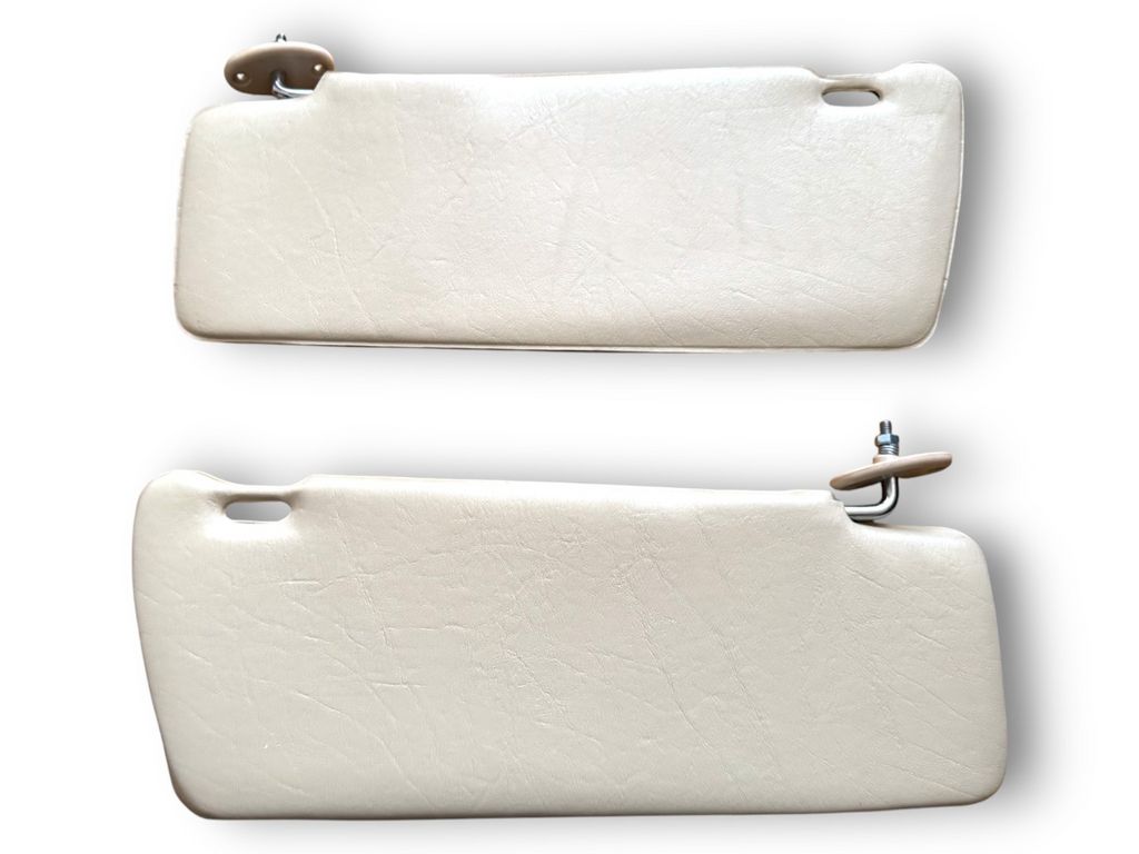 Sonnenblenden Sun Visor mit Schminkspiegel für Mercedes W123 / S123 Creme