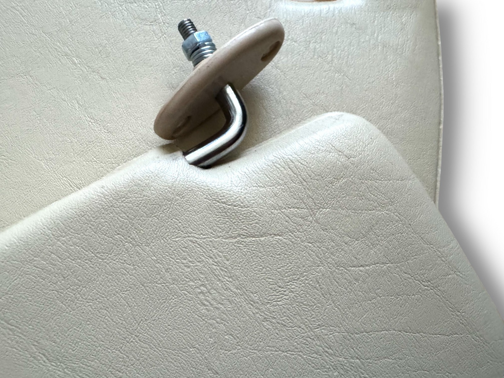 Sonnenblenden Sun Visor mit Schminkspiegel für Mercedes W123 / S123 Creme