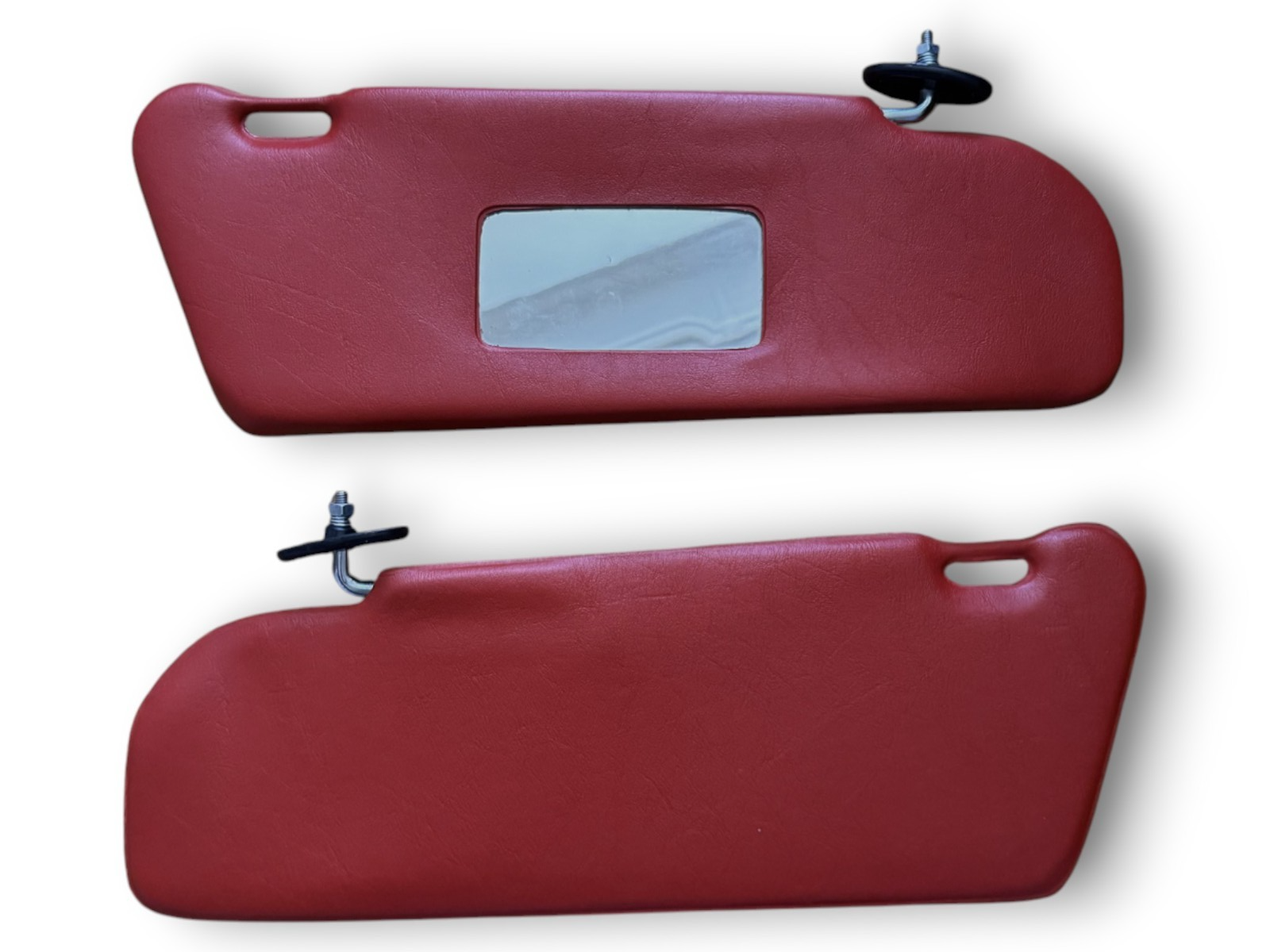 Sonnenblenden Sun Visor Set mit Spiegel für Mercedes W123 Coupe Dunkel Rot