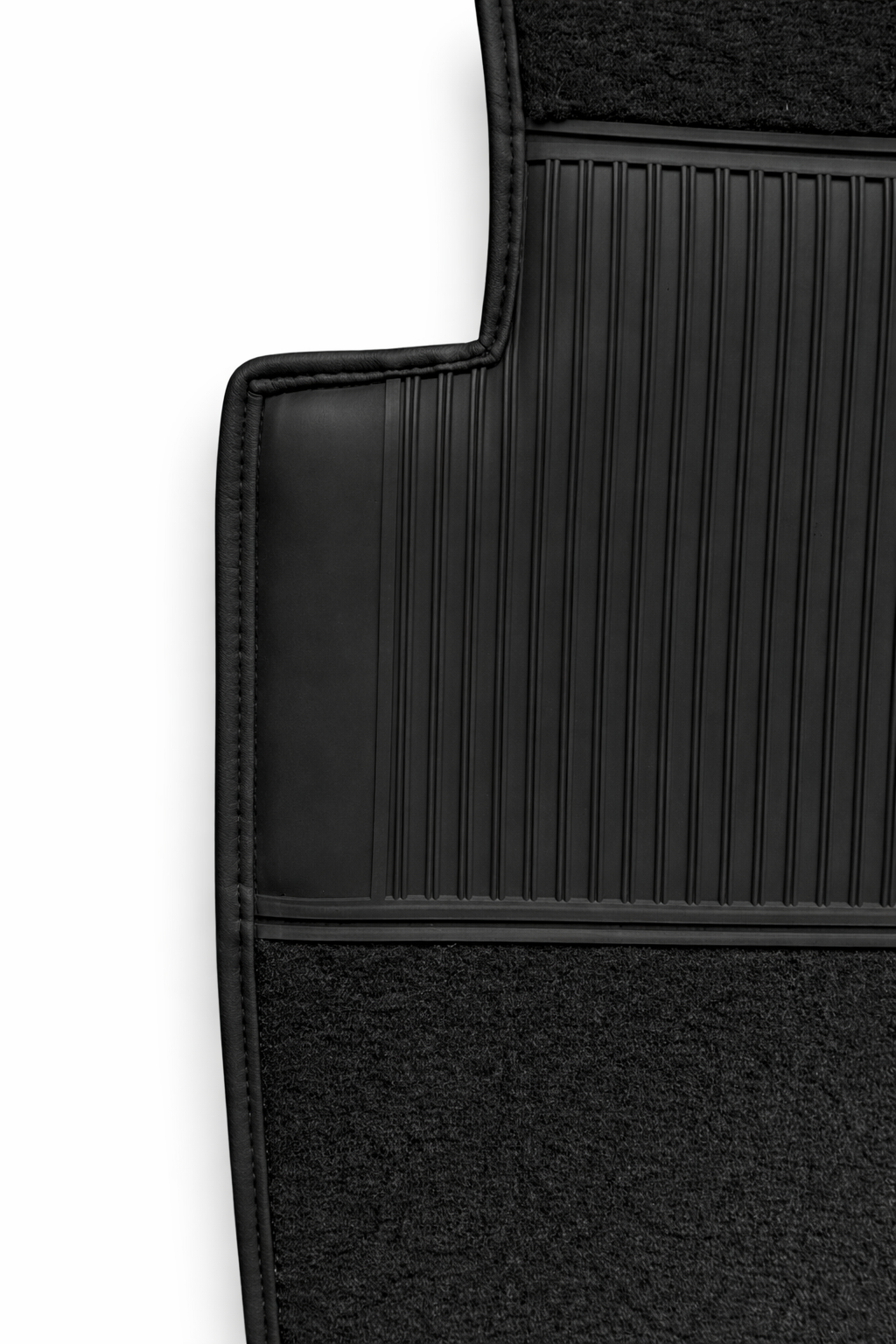Teppichsatz Teppich für Mercedes Benz W126 SE Gummi Absatzschoner Schwarz