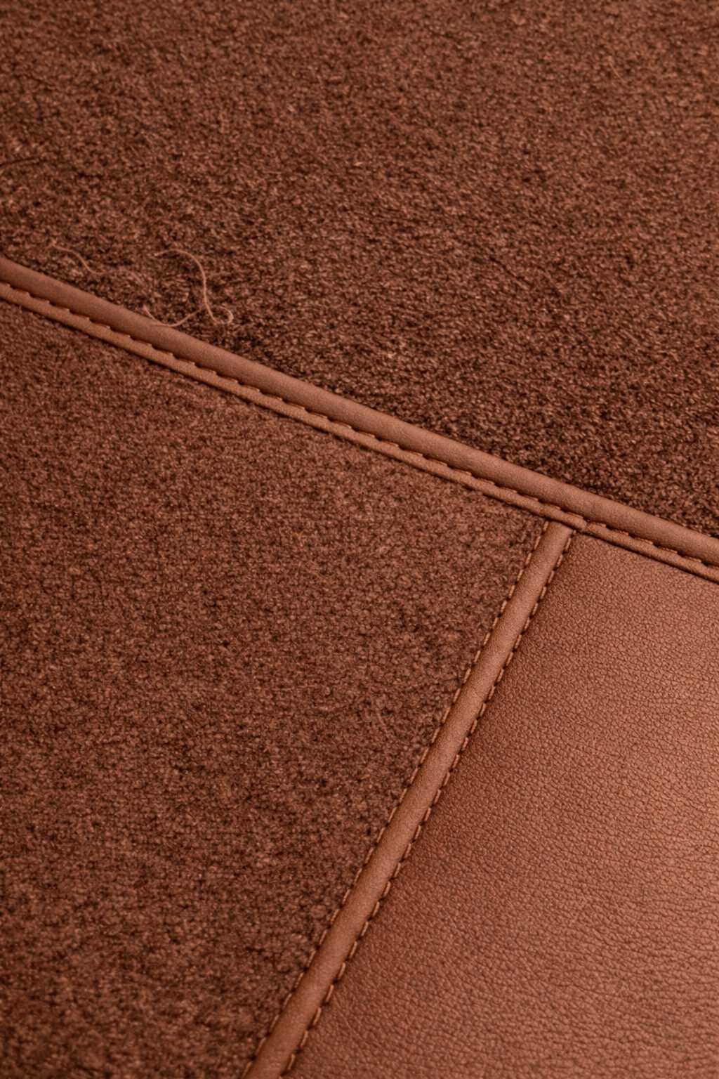 Teppichsatz Teppich für Ponton Cabrio W128 180 Gummi Absatzschoner Braun