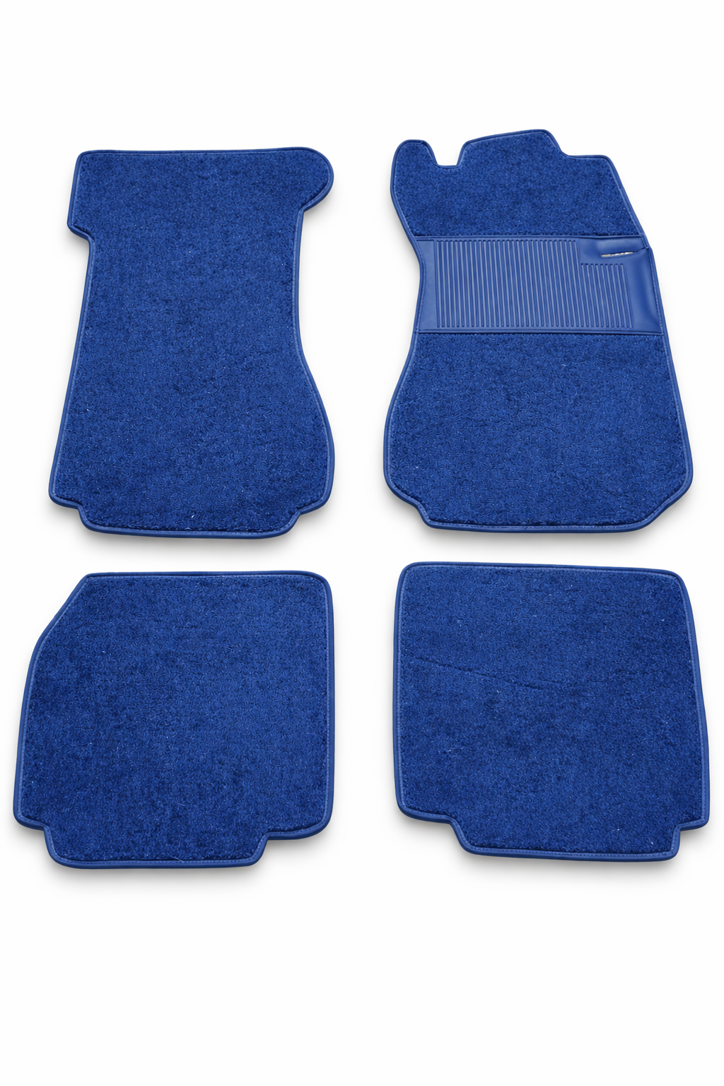 Teppichsatz Teppich für Mercedes W114 W115 Coupe Gummi Absatzschoner Blau RHD
