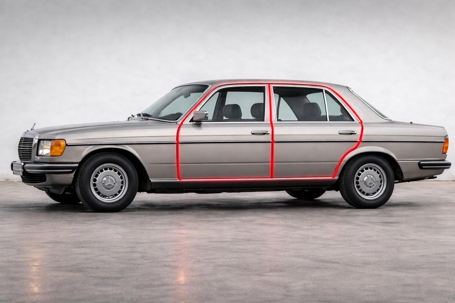 Türdichtung Türgummi Rubber Seal Dichtung für Mercedes W123 4-Teilig