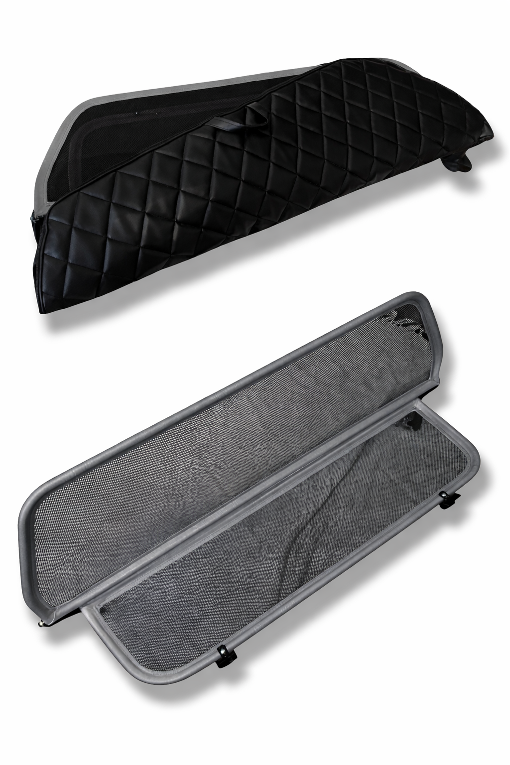 Windschott Windstop Windschutz für Mercedes SL107 SL R107 Grau Inkl. Tasche