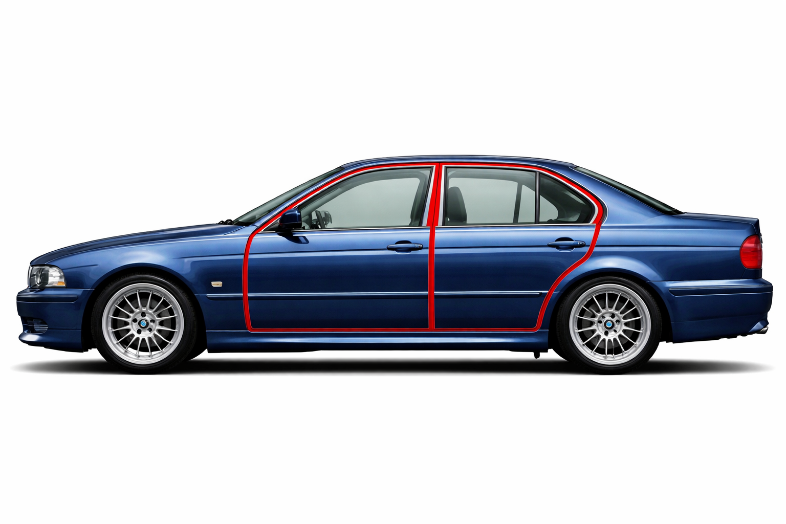 Türdichtungen Set 4-tlg. für BMW E39 5er Limousine 1995-05/2004