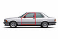 Türdichtung Satz Paar BMW E21 3er Dichtungssatz 2-Türer Paar Links Rechts