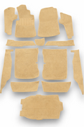 Teppichsatz Teppich für Mercedes W201 E190 Gummi Absatzschoner Beige