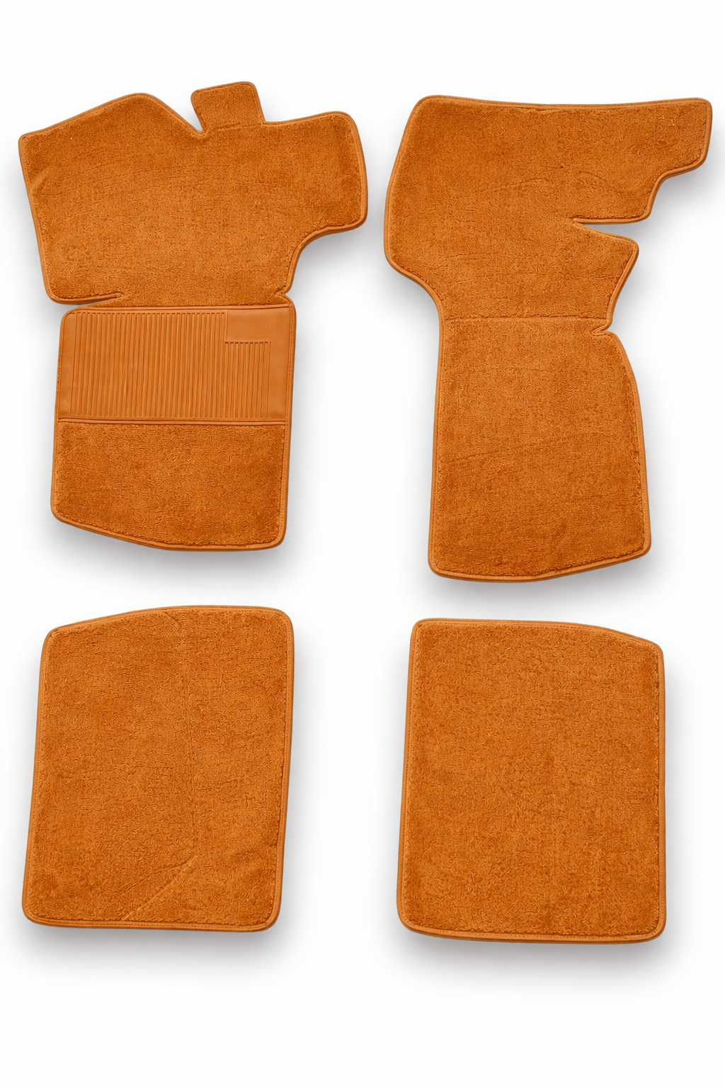 Teppichsatz Teppich für VW Golf 1 Cabrio 1979 - 2002 Gummi Absatzschoner Dattel