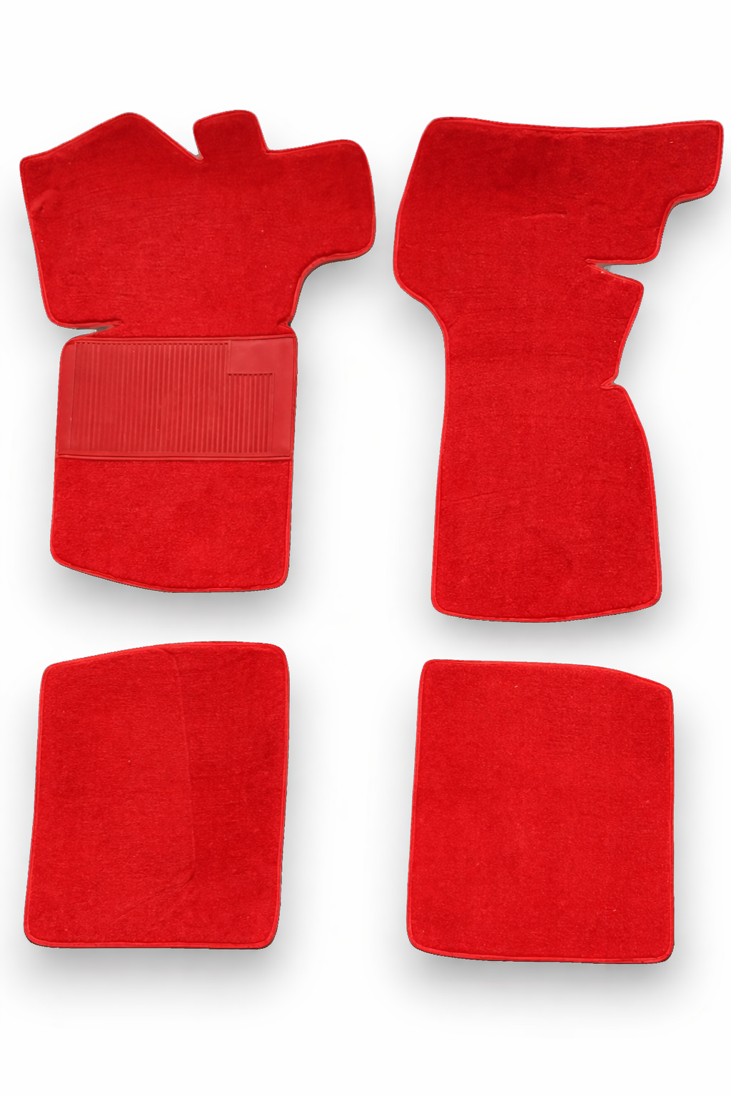 Teppichsatz Teppich für VW Golf 1 Cabrio 1979 - 2002 Gummi Absatzschoner Rot