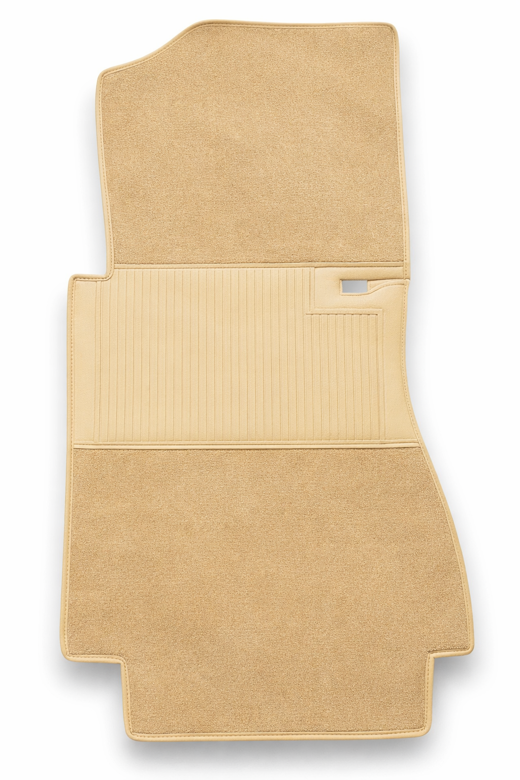 Teppichsatz Teppich für Mercedes W123 Limousine Gummi Absatzschoner Beige RHD