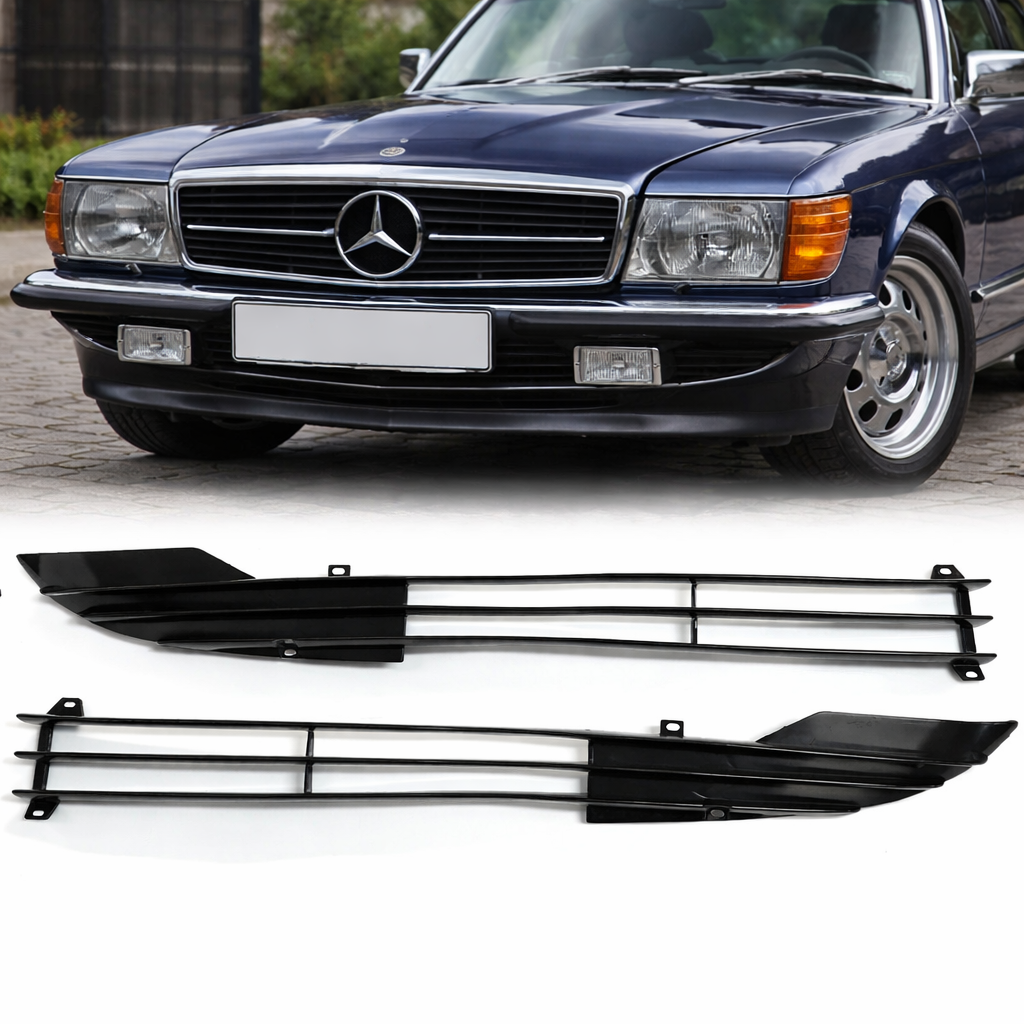 Grillgitter unten 2 teilig für Mercedes W107 SL SLC 107 Gitter Grill Stossstange
