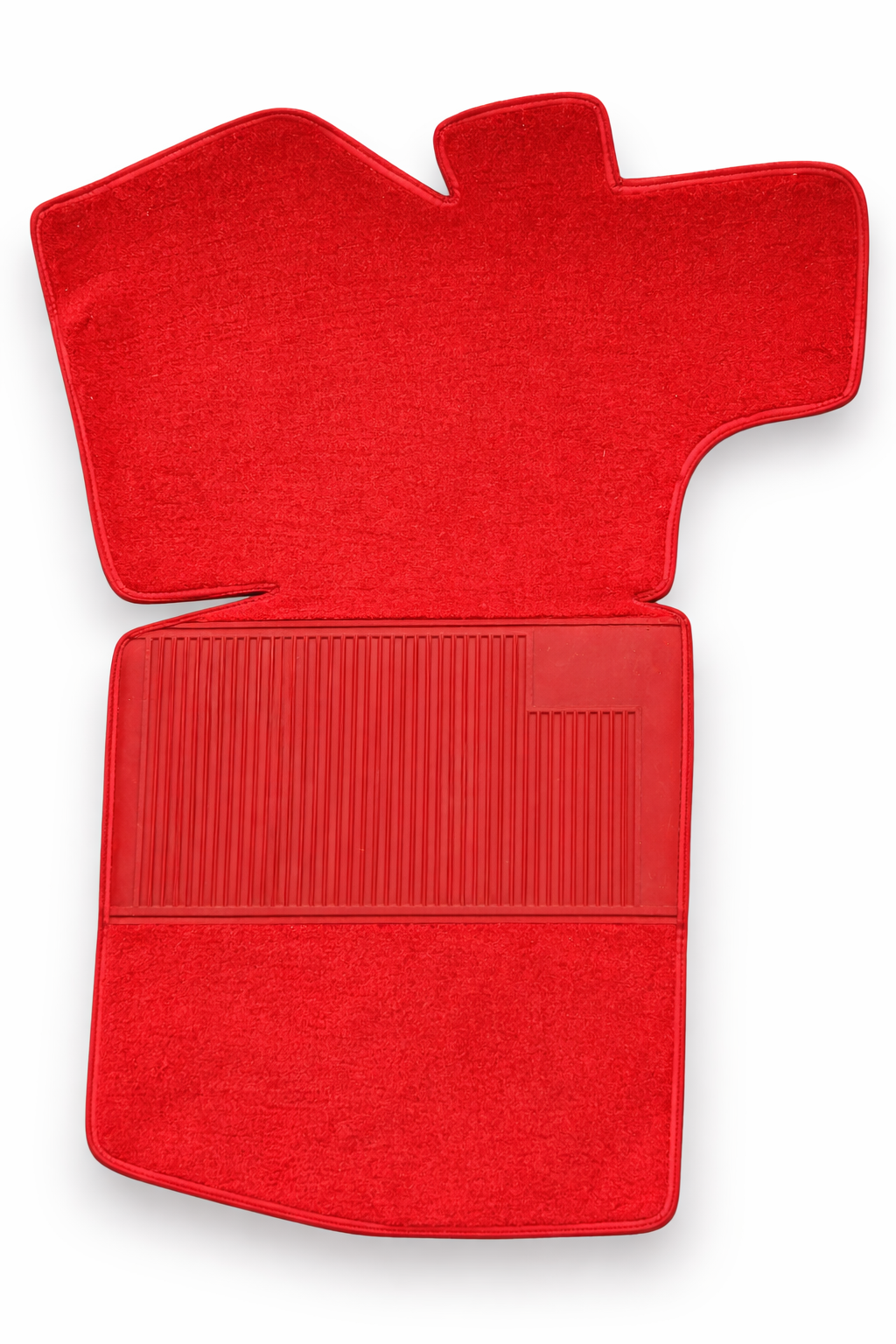 Teppichsatz Teppich für VW Golf 1 Cabrio 1979 - 2002 Gummi Absatzschoner Rot