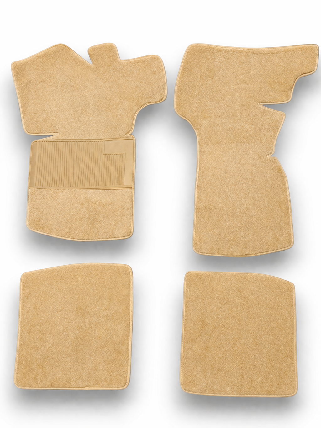Teppichsatz Teppich für VW Golf 1 Cabrio 1979 - 2002 Gummi Absatzschoner Beige