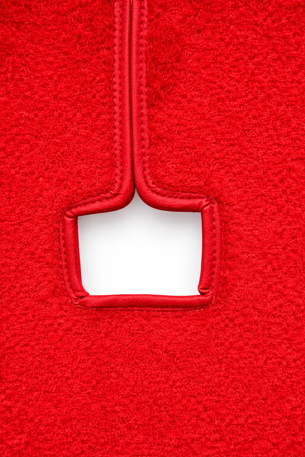 Teppichsatz Teppich für VW Golf 1 Cabrio 1979 - 2002 Gummi Absatzschoner Rot