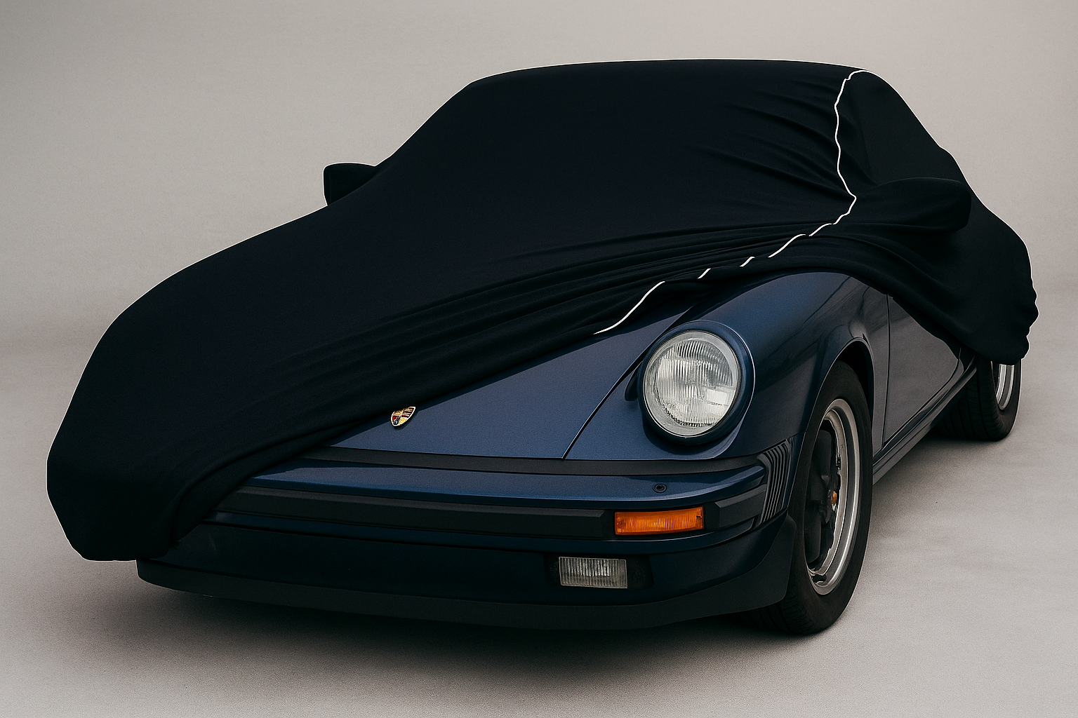 Ganzgarage Indoor Stretch Car Cover Schwarz für Porsche 911 G-Modell Schwarz