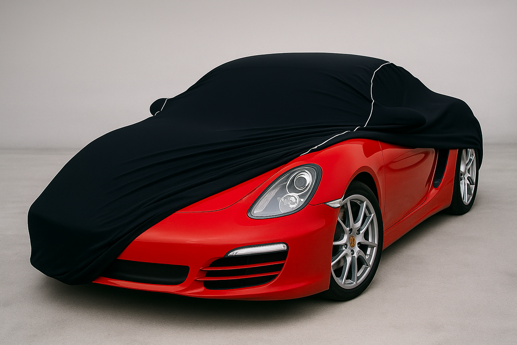Ganzgarage Indoor Stretch Car Cover Schwarz für Porsche 981 – Staubschutz.