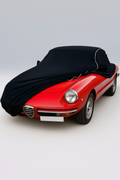 Ganzgarage Indoor Stretch Cover Carcover für Alfa Romeo Spider Schwarz