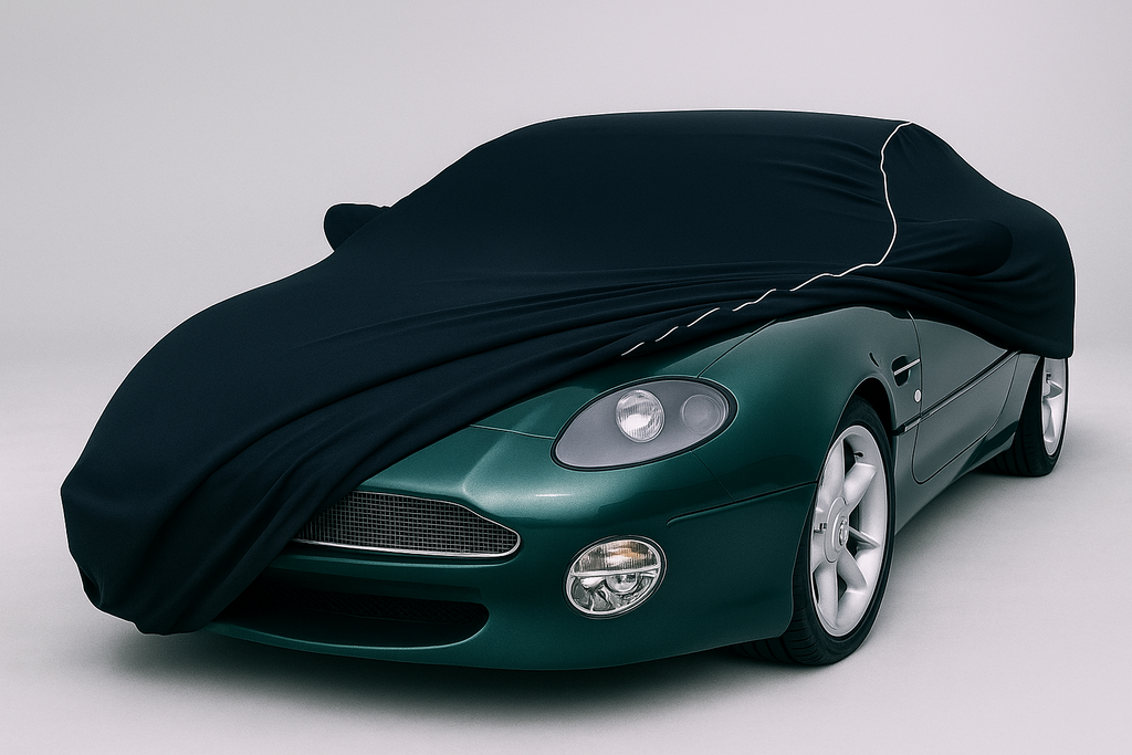 Ganzgarage Indoor Stretch Cover Carcover für Aston Martin DB 7 Schwarz