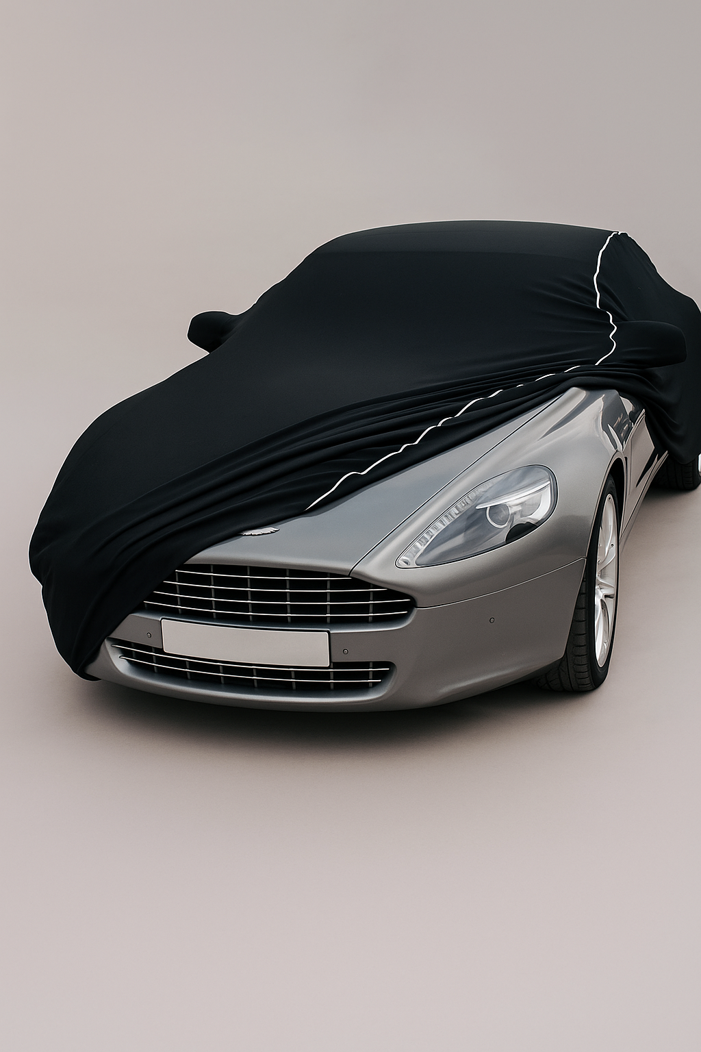 Ganzgarage Indoor Stretch Cover Carcover für Aston Martin Rapide Schwarz