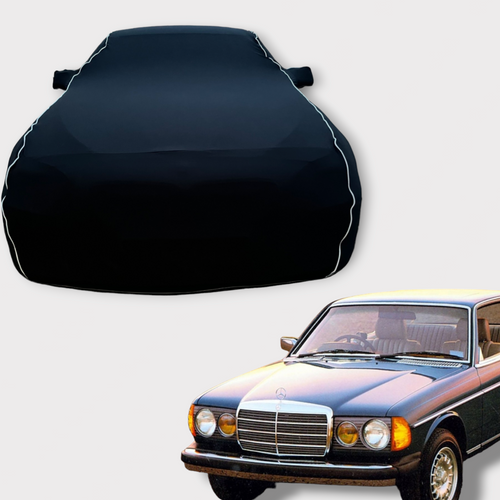 Ganzgarage Indoor Stretch Cover Carcove für Mercedes Benz W123 Limousine Schwarz