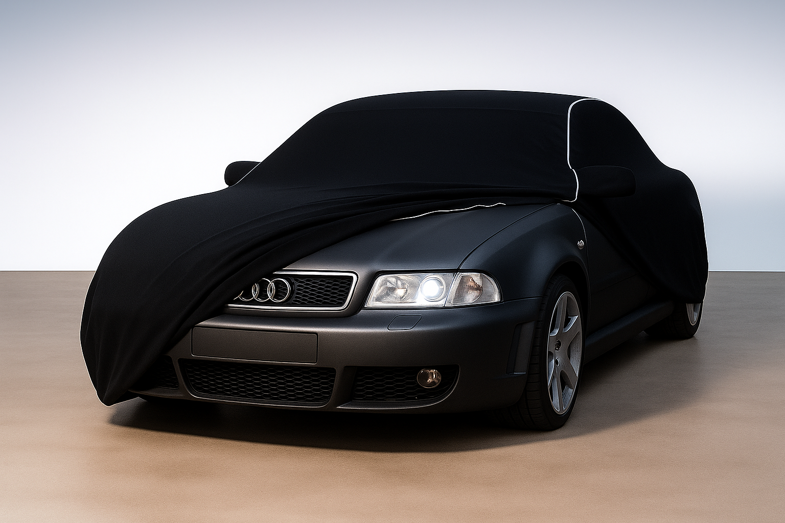 Ganzgarage Indoor Stretch Cover Carcover für  Audi A6 1994-2011 Schwarz