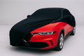 Ganzgarage Indoor Stretch Cover Carcover für Alfa Romeo Tonale Schwarz.