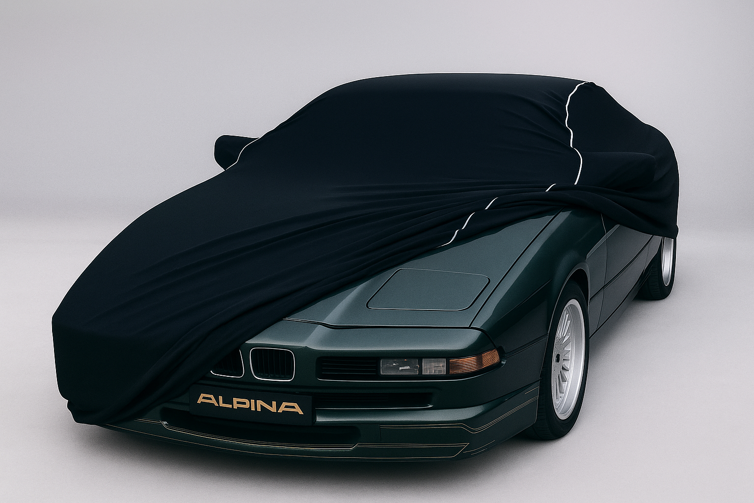 Ganzgarage Indoor Stretch Cover Carcover für ALPINA B6 Schwarz