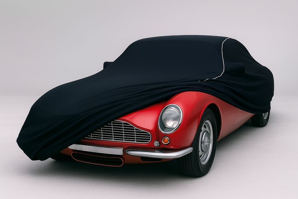 Ganzgarage Indoor Stretch Cover Carcover für Aston Martin DB 6 Schwarz