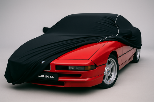 Ganzgarage Indoor Stretch Cover Carcover für ALPINA B12 Schwarz