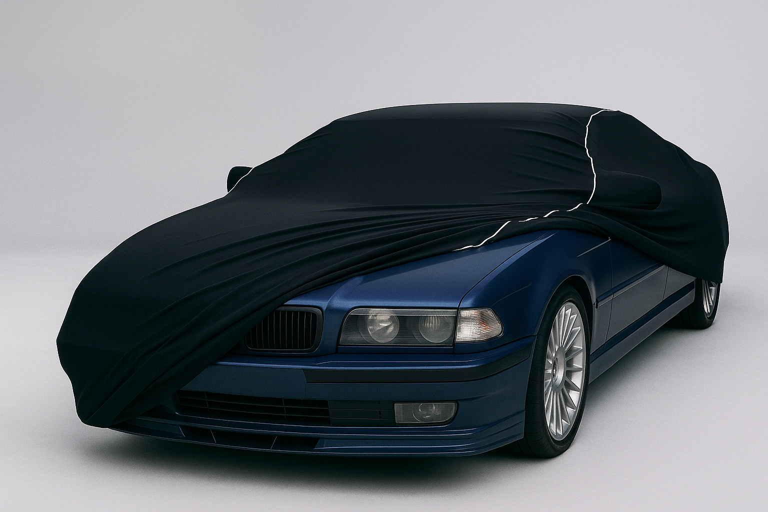 Ganzgarage Indoor Stretch Cover Carcover für ALPINA B5 Schwarz.