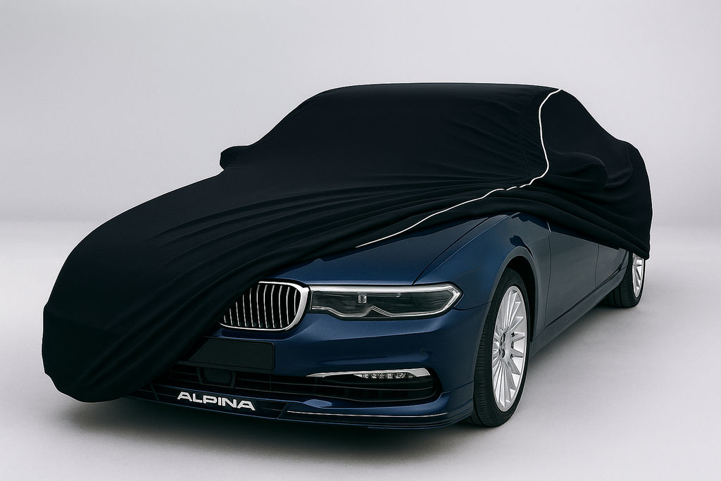 Ganzgarage Indoor Stretch Cover Carcover für ALPINA B7 Schwarz.