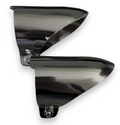 Auspuffblende Edelstahl für Mercedes R107 SL C107 SLC – 2 Stück