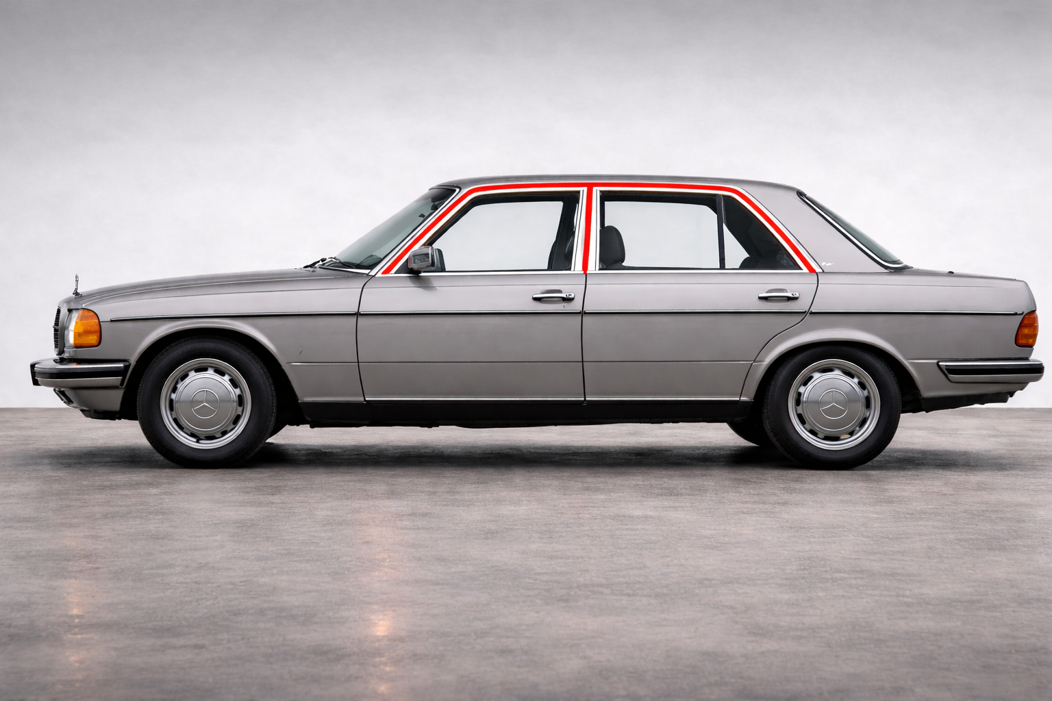Fenster Dichtung Fensterführung für Mercedes W123 Limousine 4-Teilig