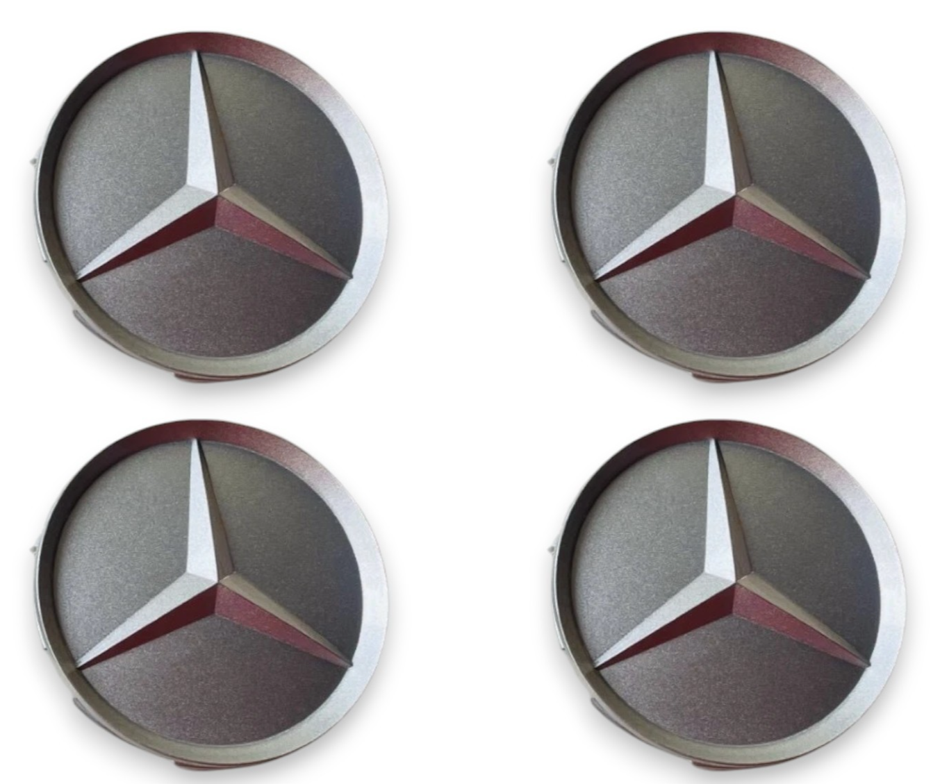 4 x Mercedes-Benz Abdeckung Kappe Felge Raddeckel R107 W124 W126 W129 W210