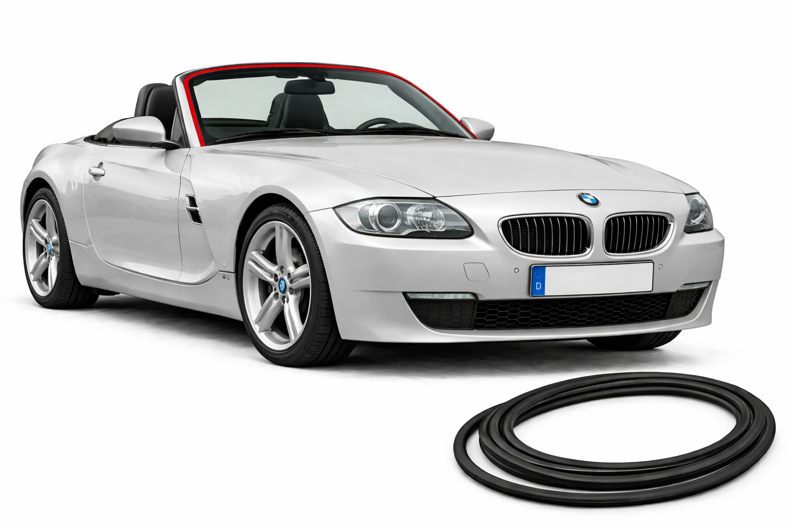 Frontscheiben Rahmen Gummi Dichtung für BMW Z4 E85 BJ:2003-2009