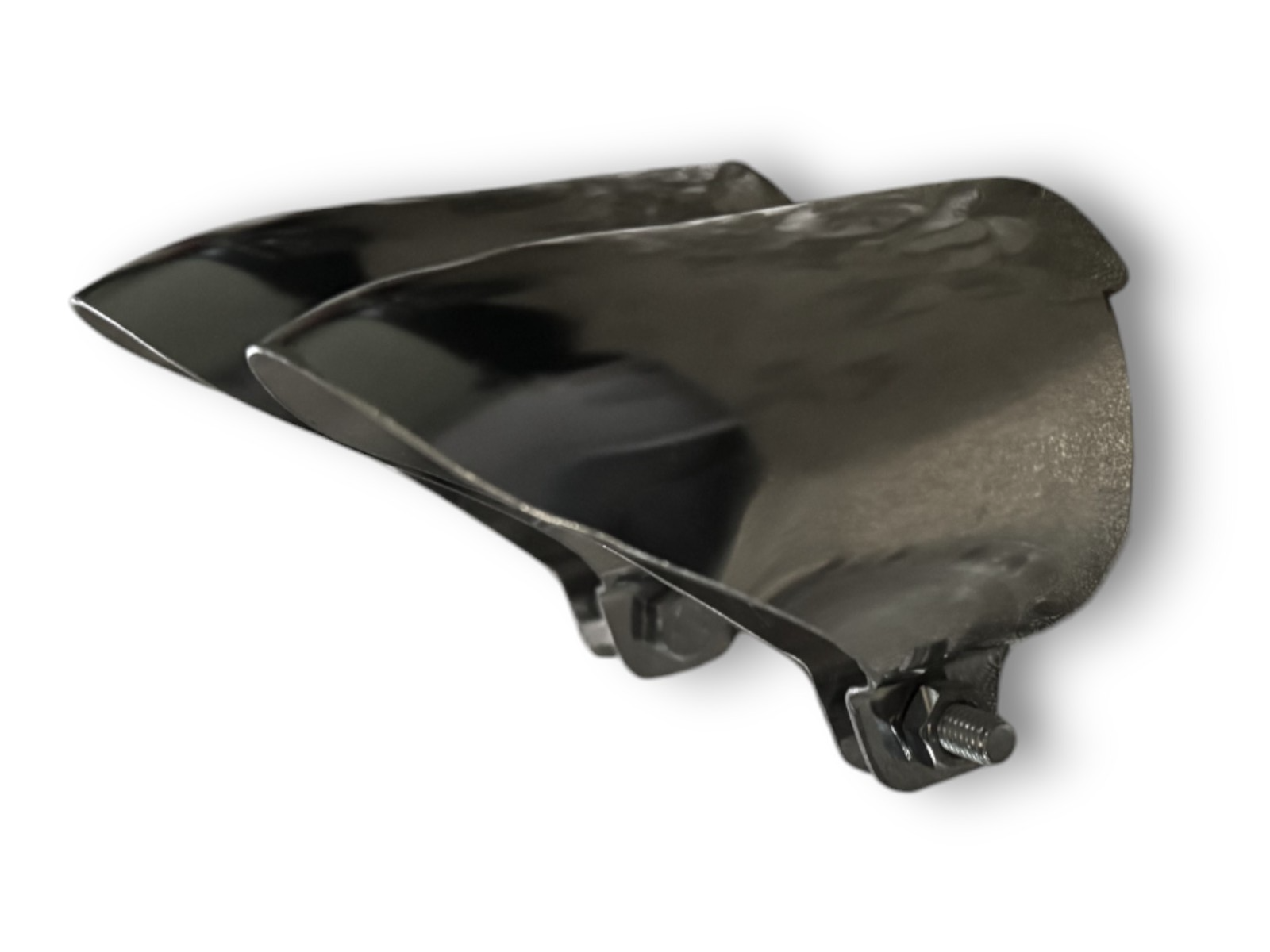 Auspuffblende Edelstahl für Mercedes R107 SL C107 SLC – 2 Stück
