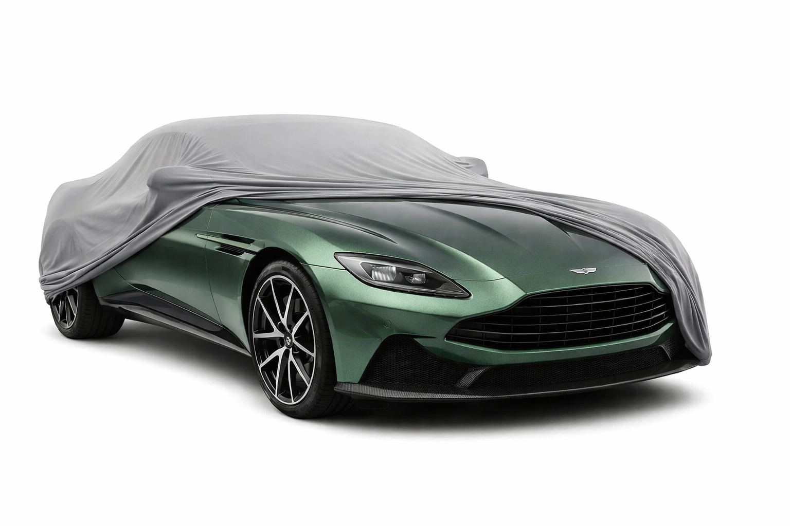 Ganzgarage Indoor Stretch Cover Carcover für Aston Martin DB12 Grau