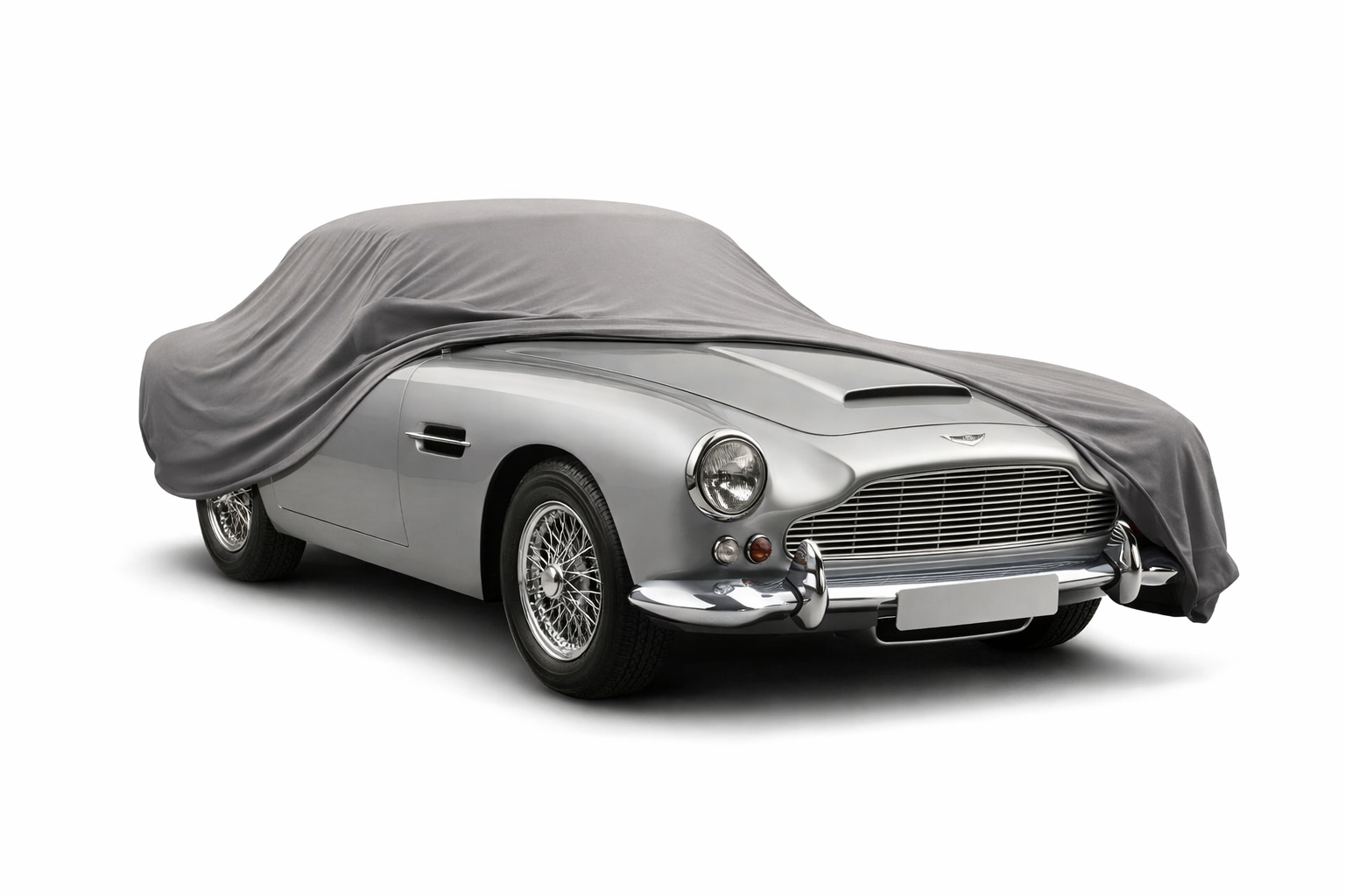 Ganzgarage Indoor Stretch Cover Carcover für Aston Martin DB2/4 Grau