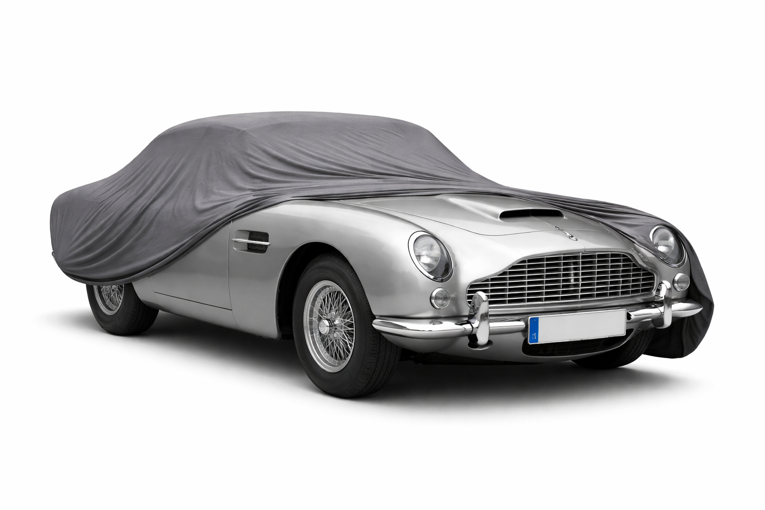 Ganzgarage Indoor Stretch Cover Carcover für Aston Martin DB5 Grau