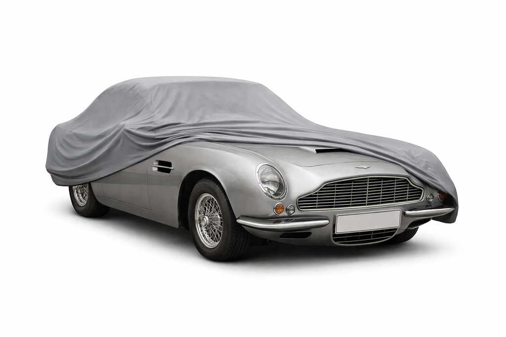 Ganzgarage Indoor Stretch Cover Carcover für Aston Martin DB6 Grau