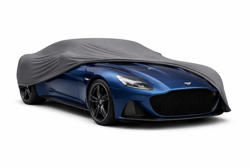 Ganzgarage Indoor Stretch Cover Carcover für Aston Martin DBS Superleggera Grau