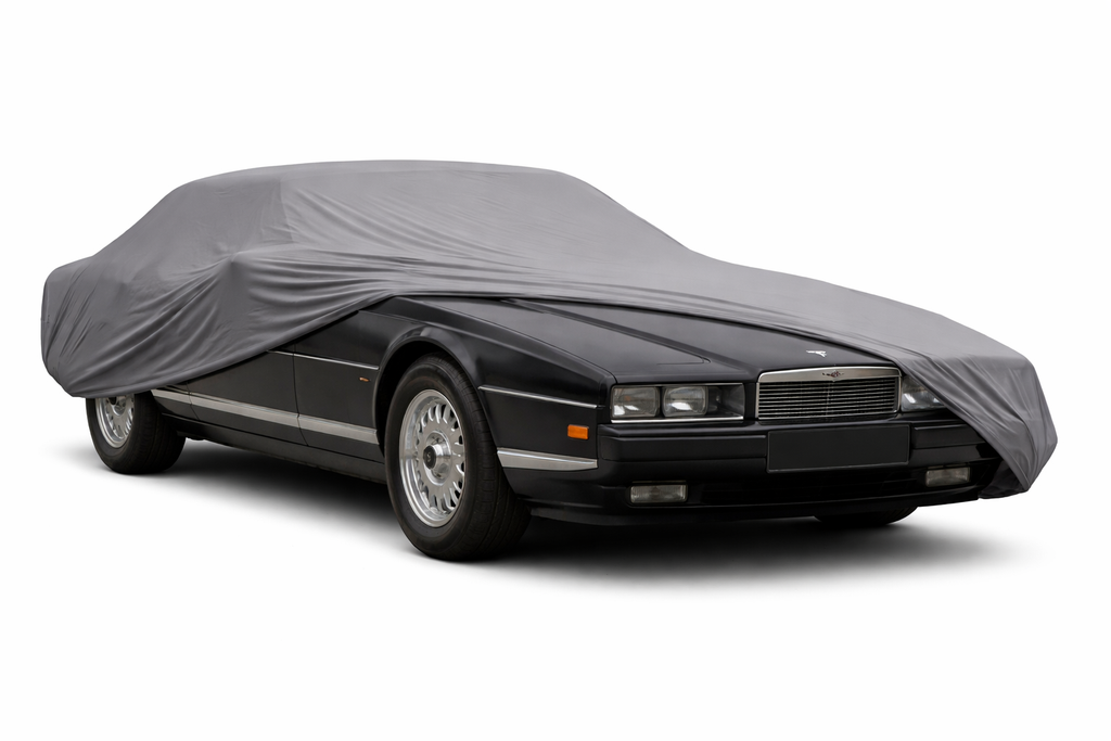 Ganzgarage Indoor Stretch Cover Carcover für Aston Martin Lagonda Grau