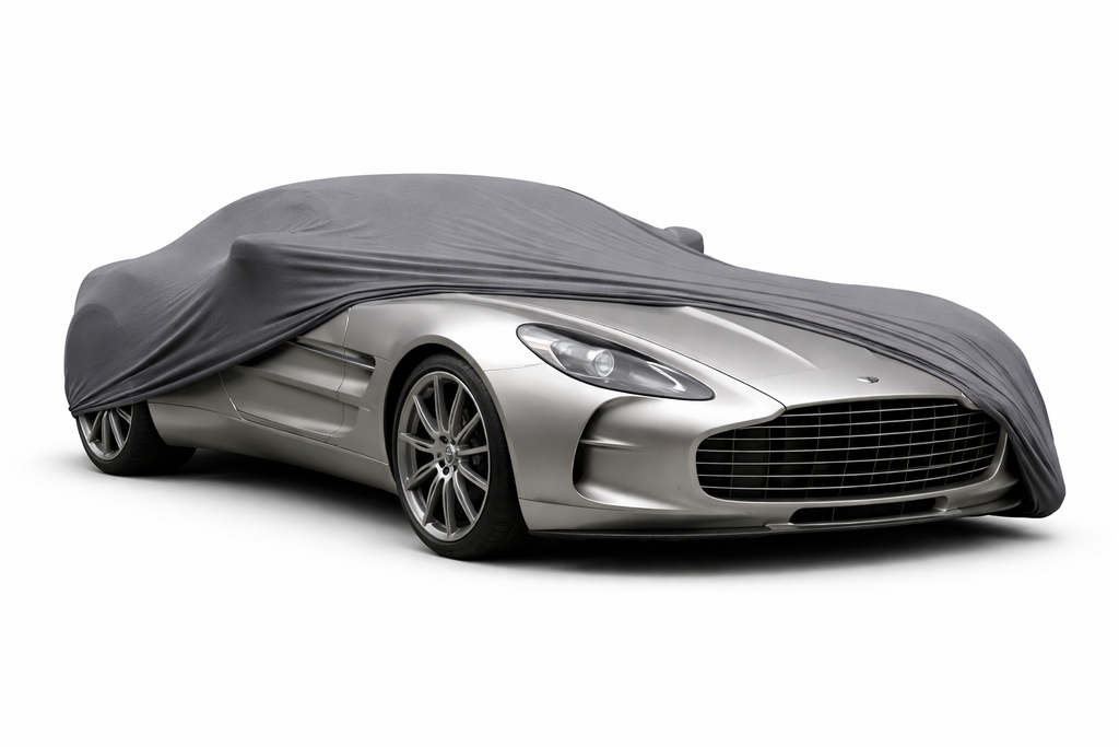 Ganzgarage Indoor Stretch Cover Carcover für Aston Martin One-77 Grau