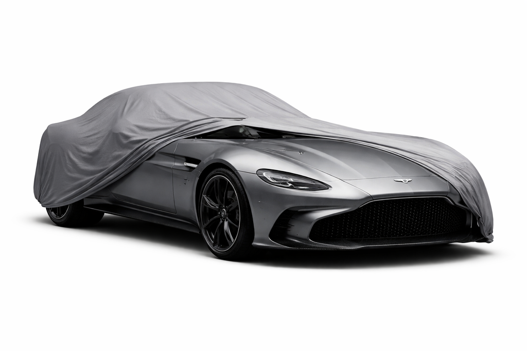 Ganzgarage Indoor Stretch Cover Carcover für Aston Martin Speedster Grau
