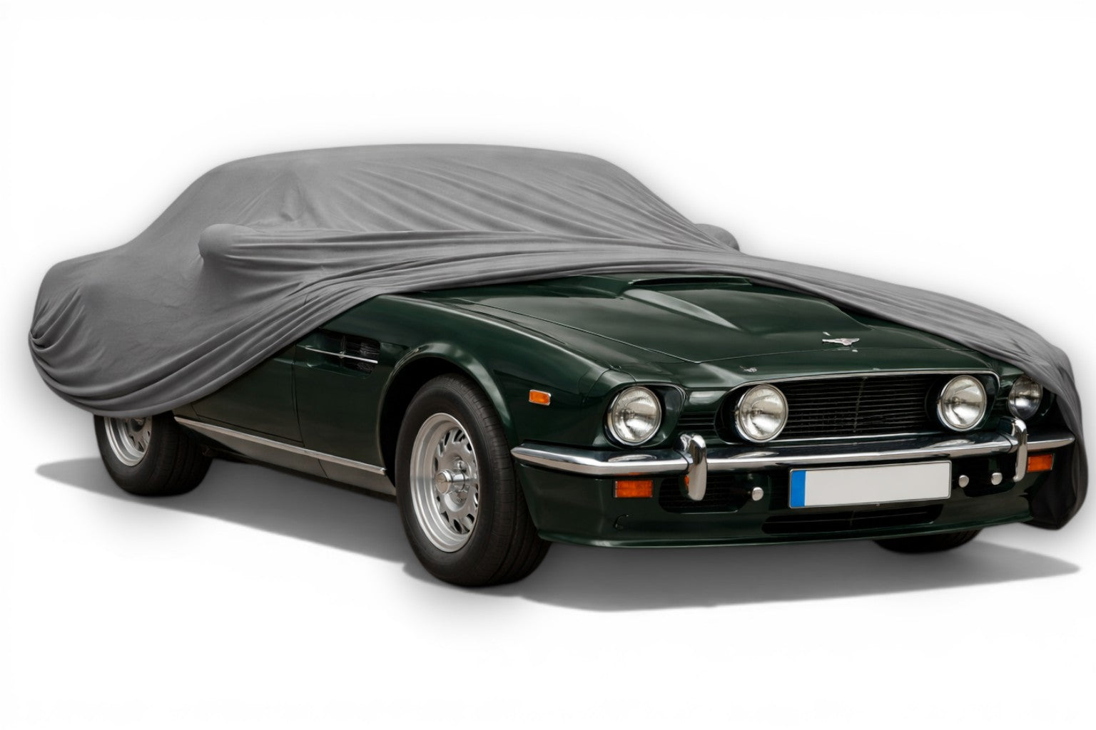 Ganzgarage Indoor Stretch Cover Carcover für Aston Martin V8 Grau