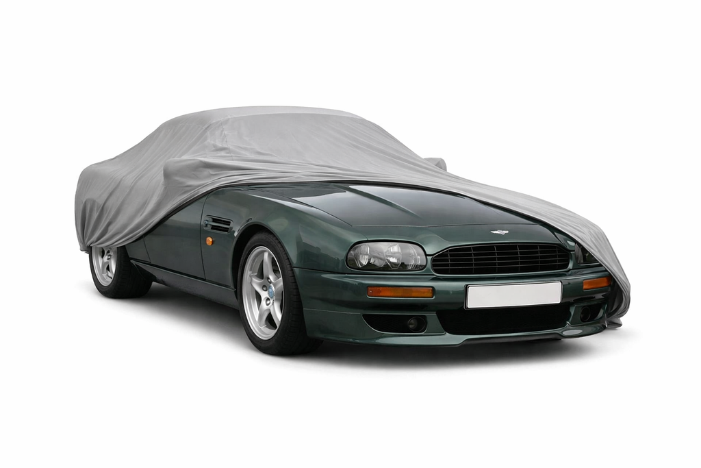 Ganzgarage Indoor Stretch Cover Carcover für Aston Martin V8 Vantage (1990s) Grau